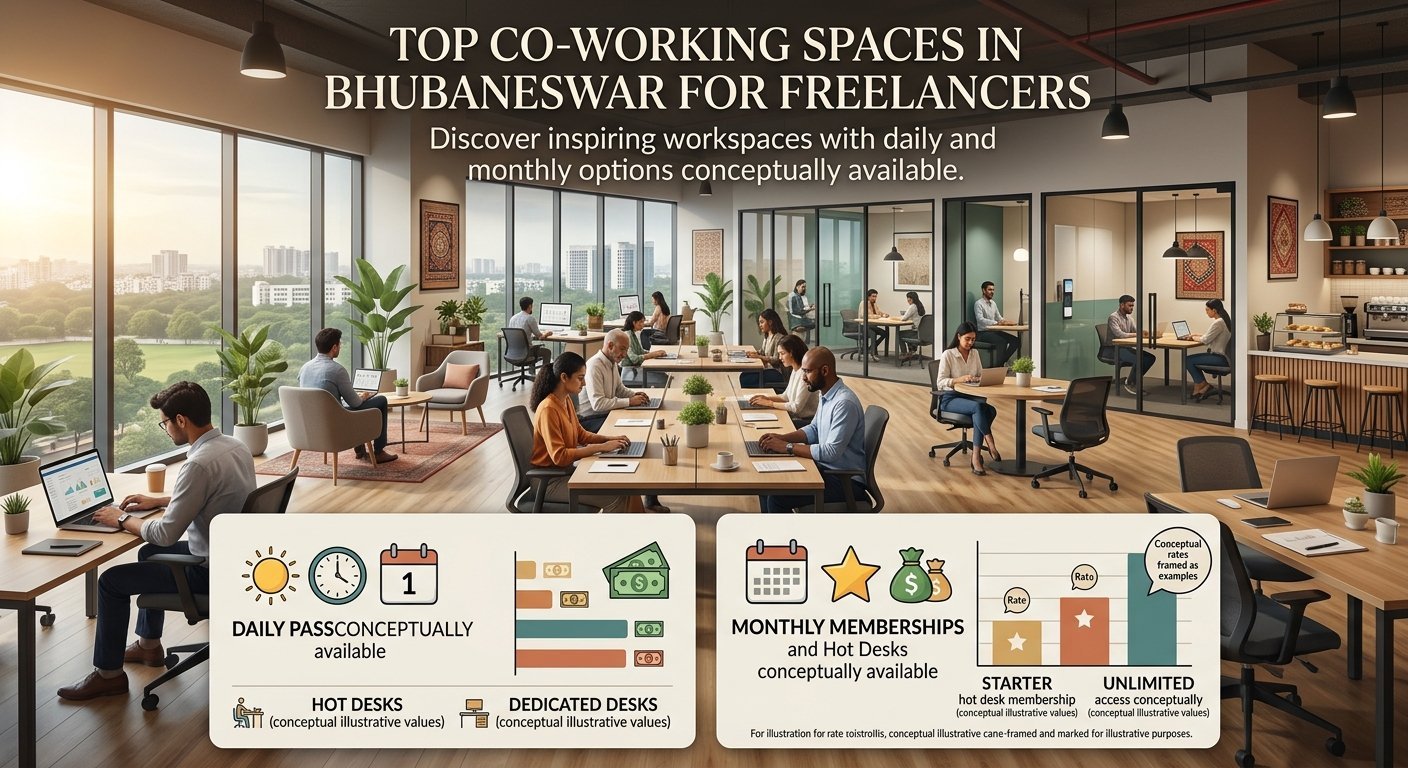 Best co-working spaces Bhubaneswar freelancers 2026