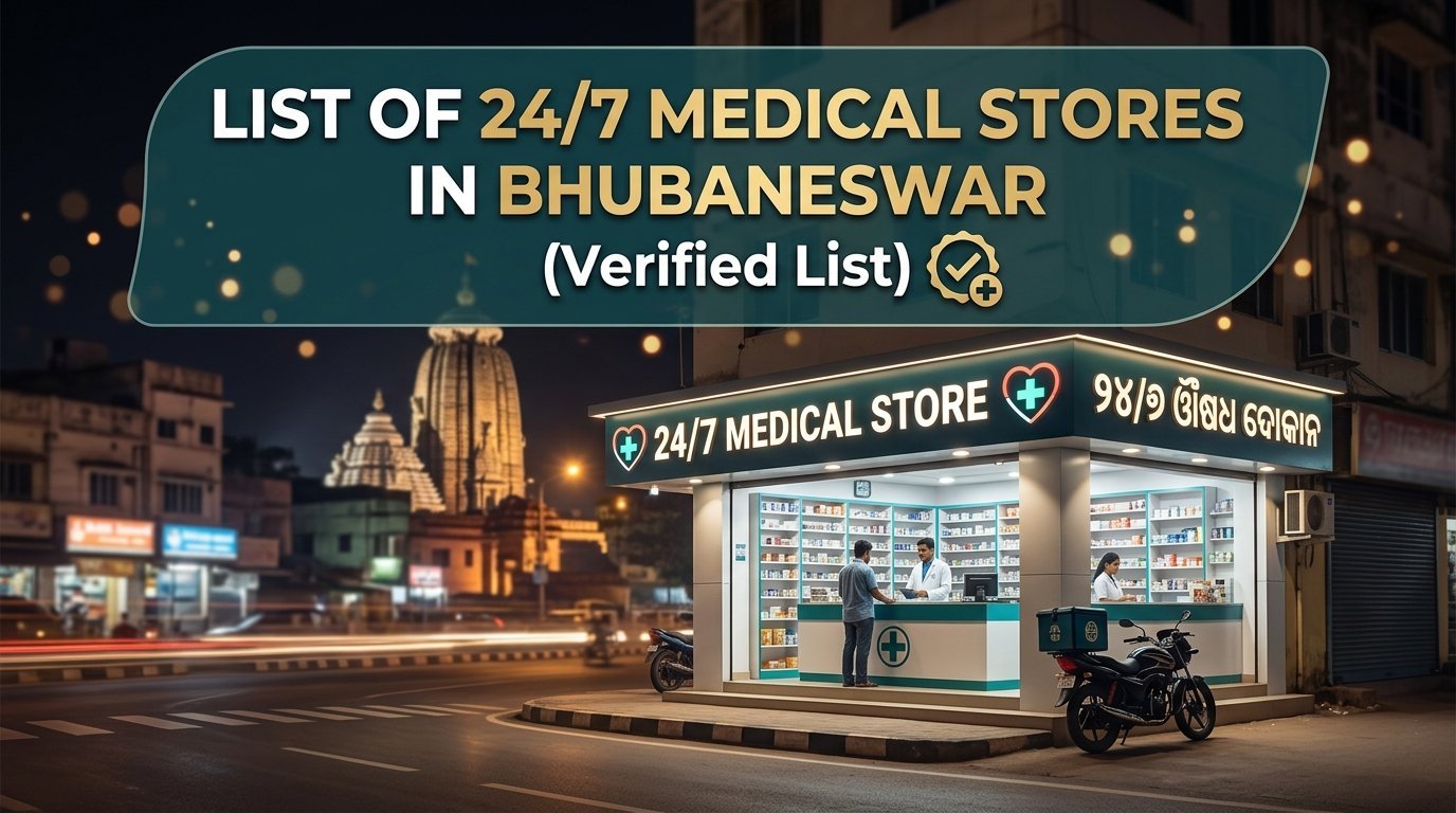 24/7 medical stores Bhubaneswar verified list 2026