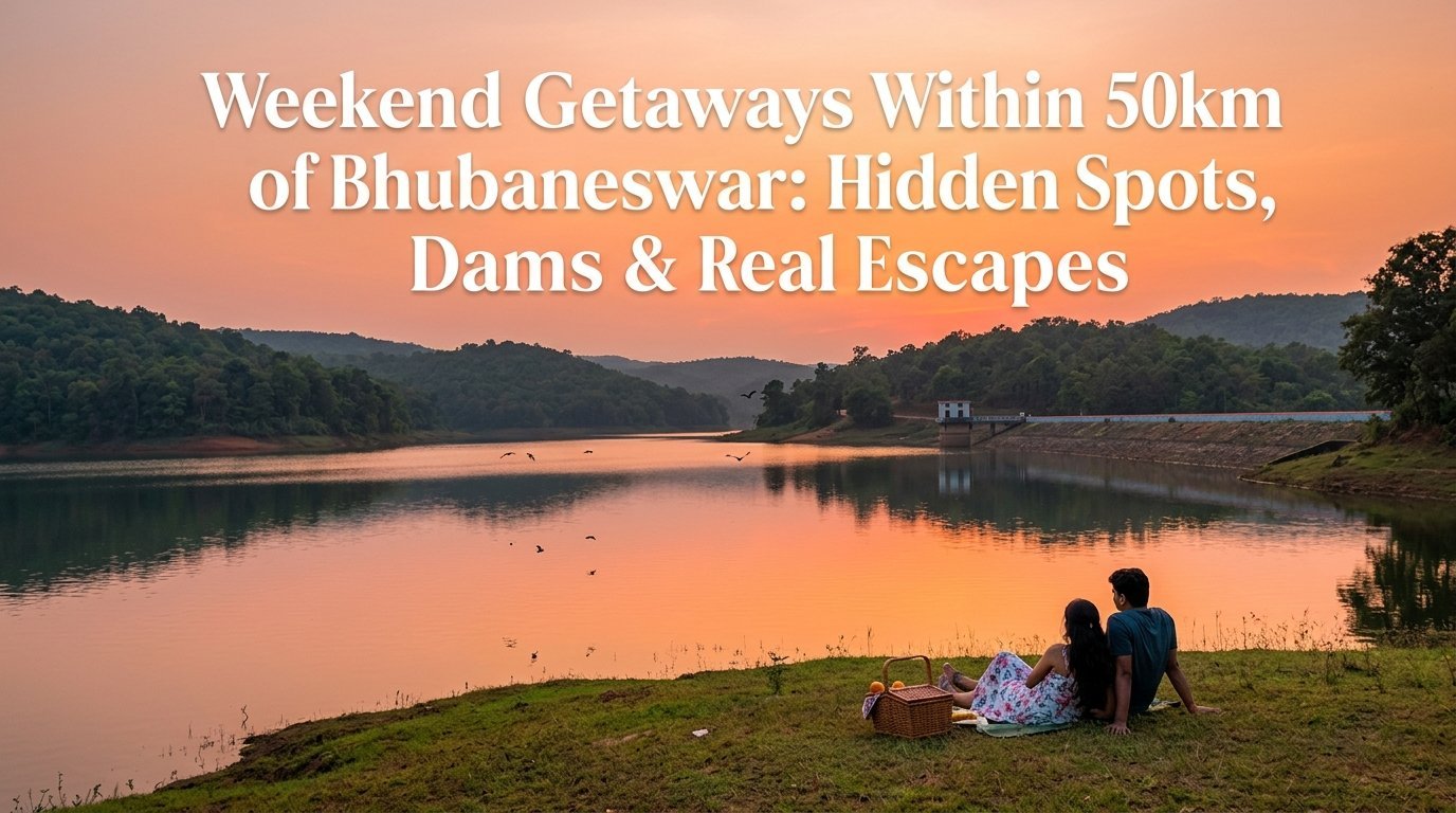 Weekend getaways within 50km of Bhubaneswar hidden spots dams 2026